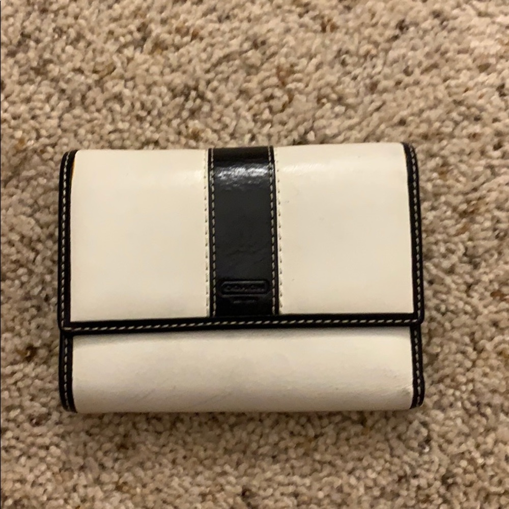 Coach Black & White Wallet